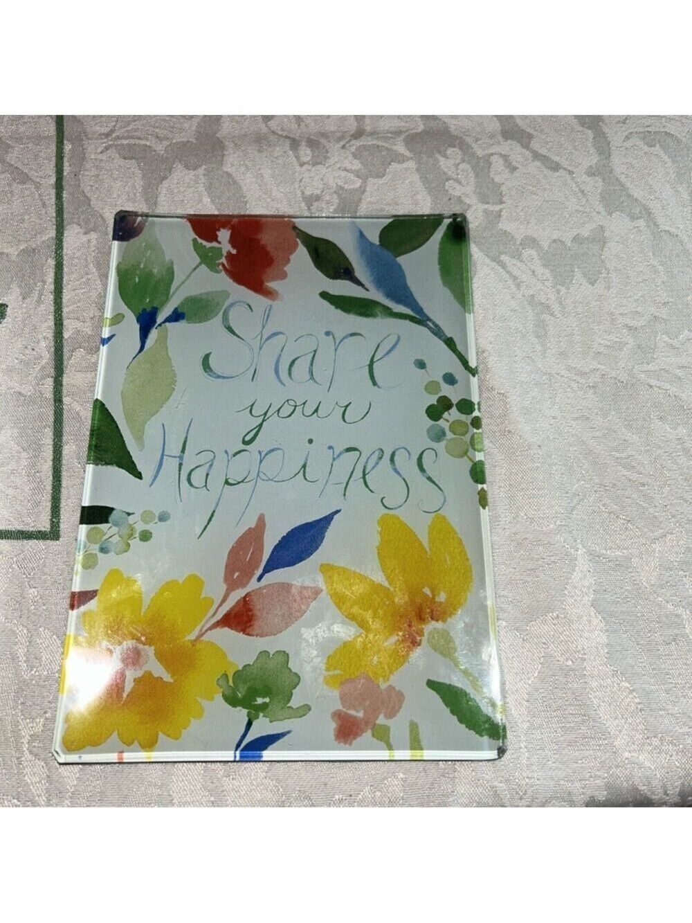 Flowered trinket dish